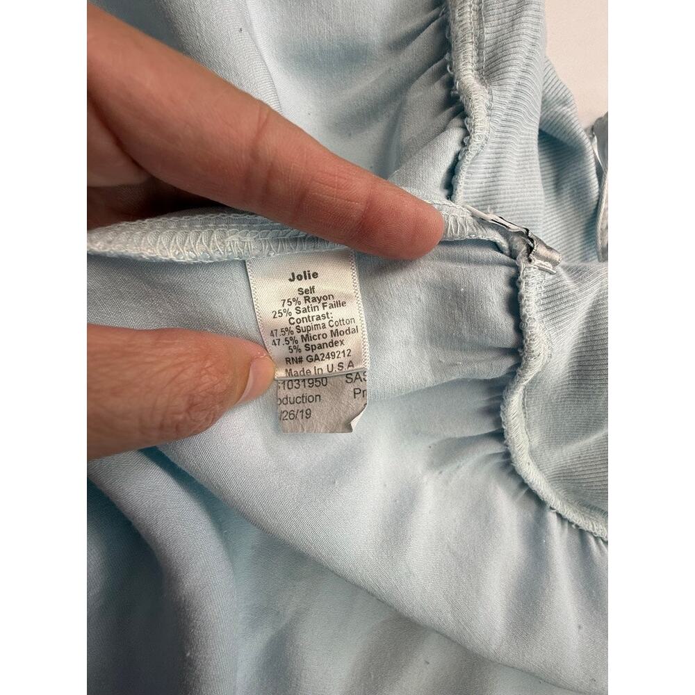 PJ Harlow Jolie Satin Lounge Pants Bundle 2 Pair Small Blue Pajama Sleepwear - Picture 15 of 16